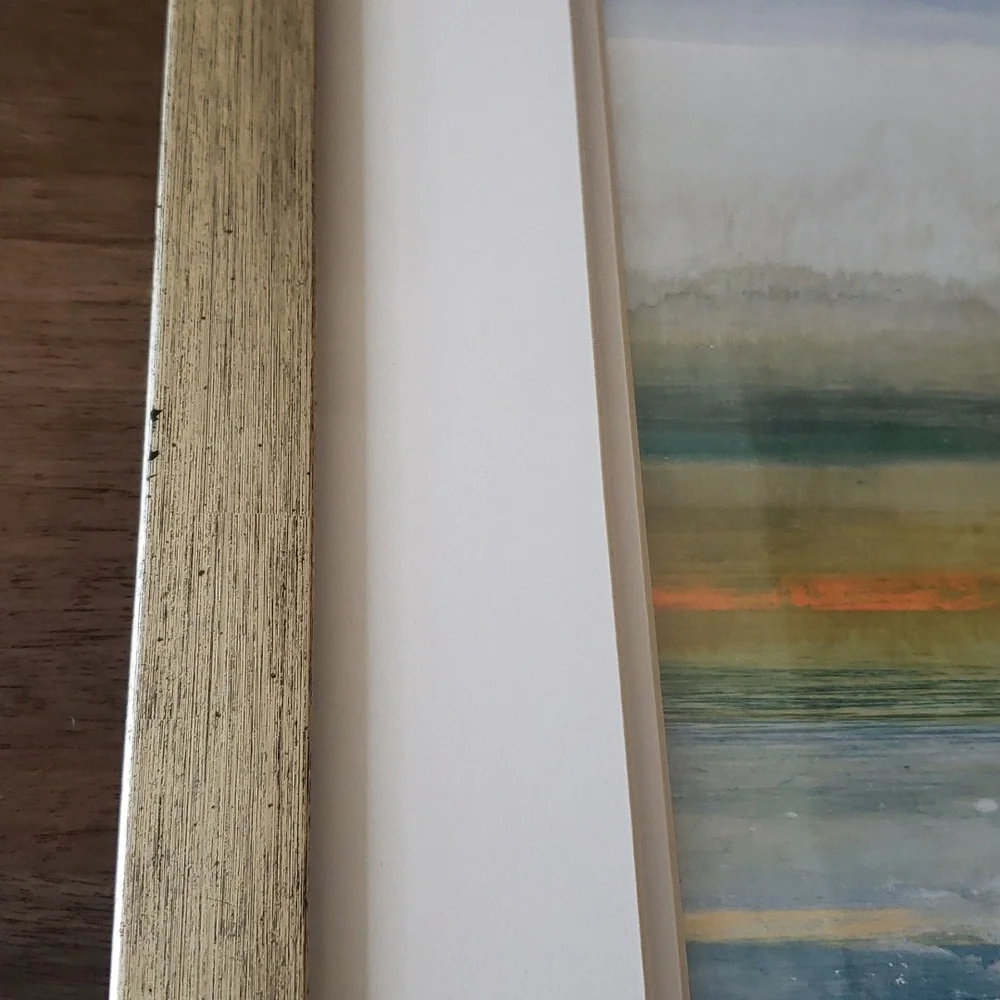 Abstract Beach Watercolor Framed Wall Art